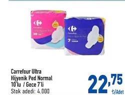 Carrefour Ultra Hijyenik Ped Normal 10'lu
