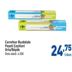 Carrefour Orta Boy Buzdolabı Poşeti 100'lü