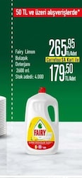Fairy Limon 2600 ml Bulaşık Deterjanı