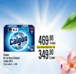 Calgon 40'lı Kireç Önleyici Tablet
