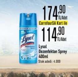 Lysol Temizliğin Esintisi 400 ml Dezenfektan Sprey