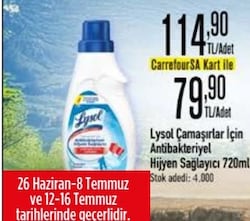 Lysol Çamaşırlar İçin Antibakteriyel Hijyen Sağlayıcı 720 ml