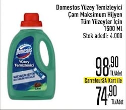 Domestos Tüm Zeminlerde Çam Yüzey Temizleyici 1.5 lt