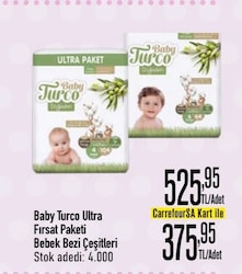 Baby Turco Doğadan 6 Numara X Large 64'lü Bebek Bezi