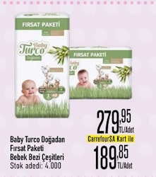 Baby Turco Doğadan 2 Numara Mini 48'li Bebek Bezi