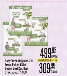 Baby Turco Doğadan 4 Numara Maxi 82'li Külot Bez