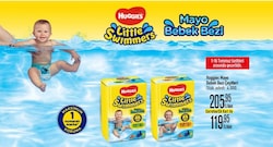 Huggies Little Swimmers 3-4 Numara 7-15 kg 12'li Mayo Bez
