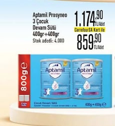 Aptamil Prosyneo 3 Devam Sütü 400 gr 2 Adet