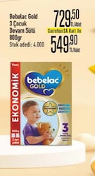 Bebelac Gold 3 Devam Sütü 800 gr