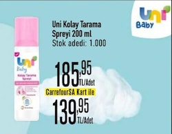 Uni Baby Kolay Saç Tarama Spreyi 200 ml