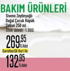 Siveno %100 Zeytinyağlı 250 ml Doğal Kids Köpük Sabun
