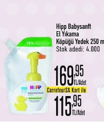 Hipp Babysanft Bebek El Yıkama Köpüğü Yedek Poşet 250 ml - Altın