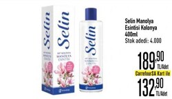Selin Manolya Esintisi Kolonya 400 ml