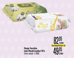 Sleepy Sensitive Islak Mendil Çeşitleri 90'lı
