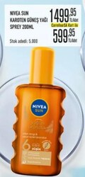 Nivea Sun Karoten Güneş Yağı Sprey 200 ml