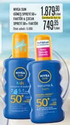 Nivea Sun Güneş Spreyi 50+ Faktör & Çocuk Spreyi 50+ Faktör