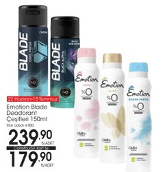 Emotion/Blade Deodorant Çeşitleri 150 ml