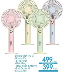 Dijitsu VNX 10 El Vantilatör