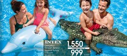 Intex Gerçekci Timsah Binici/Sevimli Yunus 175 cm