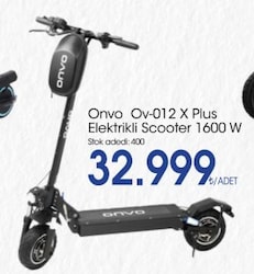 Onvo OV-012 X Plus Elektrikli Scooter 1600 W