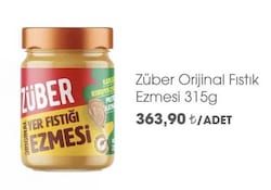Züber Orijinal Fıstık Ezmesi 315 g
