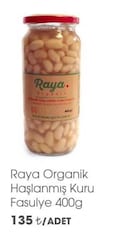 Raya Organik Haşlanmış Kuru Fasulye 400 g