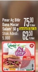 Pınar Aç Bitir Dana Macar Salam 50 g