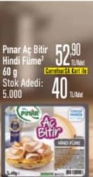 Pınar Aç Bitir Hindi Füme 60 g