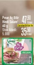 Pınar Aç Bitir Hindi Salam 60 gr