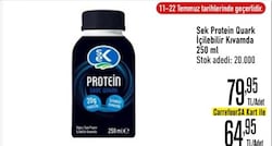 Sek Protein Quark İçilebilir Kıvamda 250 ml 