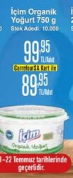 İçim Organik Yoğurt 750 g