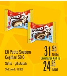 Eti Petito Sosbom Çeşitleri 50 g