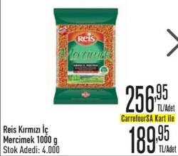 Reis Kırmızı İç Mercimek 1000 g