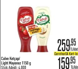 Calve Ketçap/Light Mayonez 1150 g