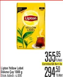 Lipton Yellow Label Dökme Çay 1000 g