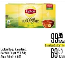 Lipton Doğu Karadeniz Bardak Poşet 25'li 50 gr