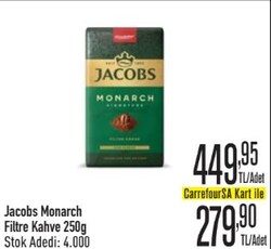 Jacobs Monarch Filtre Kahve 250 g
