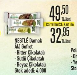 Nestle Damak Ala Gofret Çeşitleri/Adet