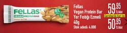 Fellas Vegan Protein Bar Yer Fıstığı Ezmeli 40 g