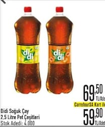 Didi Soğuk Çay Çeşitleri 2.5 l