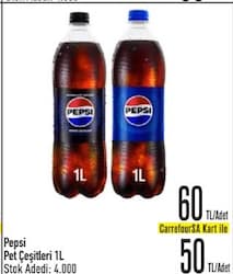 Pepsi 1 l Pet Çeşitleri