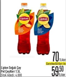 Lipton Soğuk Çay Pet Çeşitleri 1.5 I