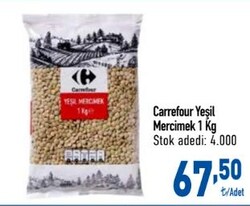 Carrefour Yeşil Mercimek 1 kg