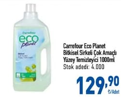 Carrefour Eco Planet Bitkisel Sirkeli Çok Amaçlı Yüzey Temizleyici 1000 ml