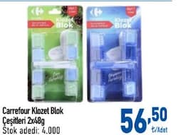 Carrefour Klozet Blok Çeşitleri 2x48 g