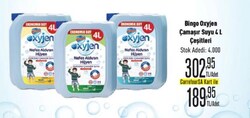 Bingo Oksijen Çamaşır Suyu Çeşitleri 4 l 
