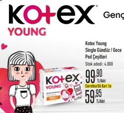 Kotex Young Single Gündüz/Gece Ped Çeşitleri