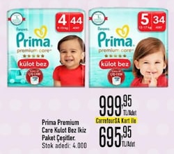 Prima Premium Care Kulot Bez İkiz Paket Çeşitleri