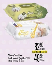 Sleepy Sensitive Islak Mendil Çeşitleri 90'lı