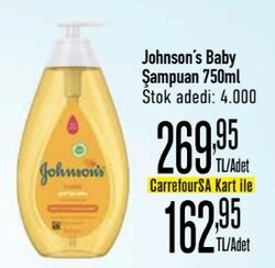 Johnson's Baby Şampuan 750 ml